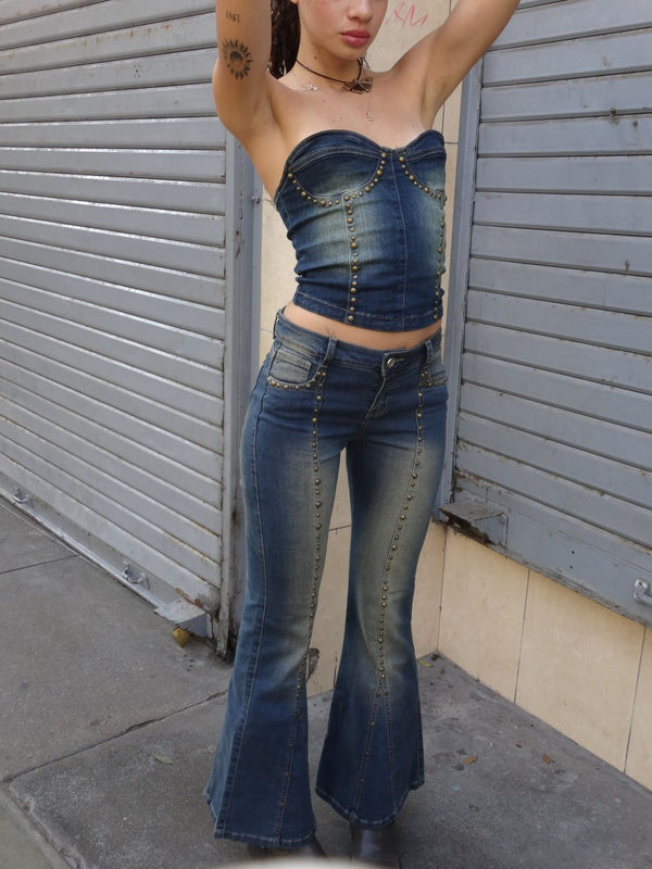 Serena Denim Corset