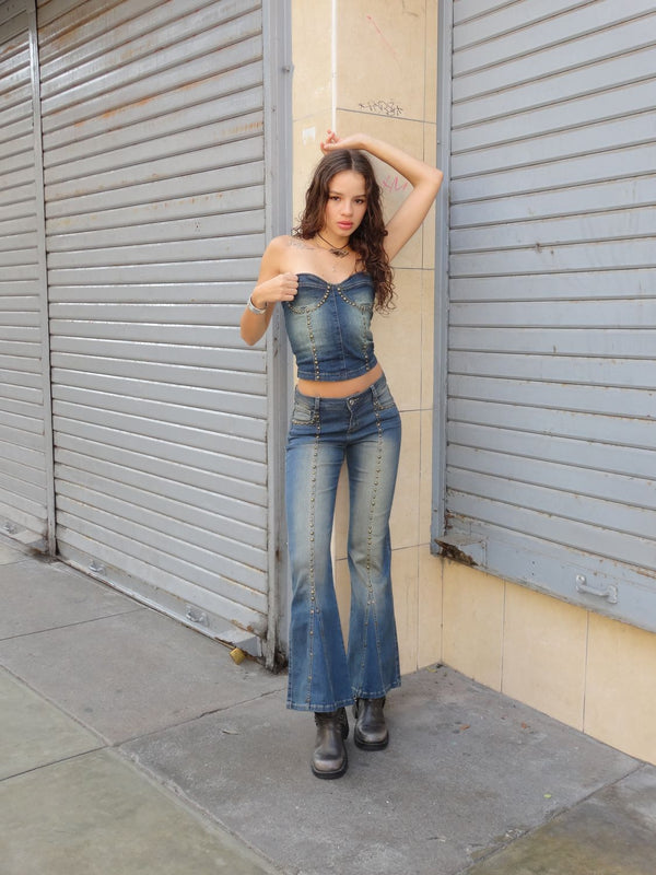 Serena Denim Corset