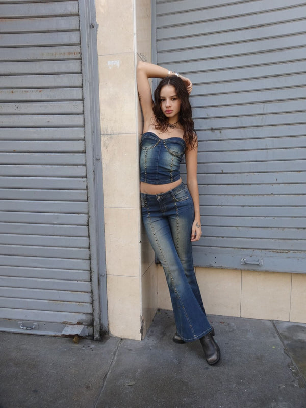 Serena Denim Corset