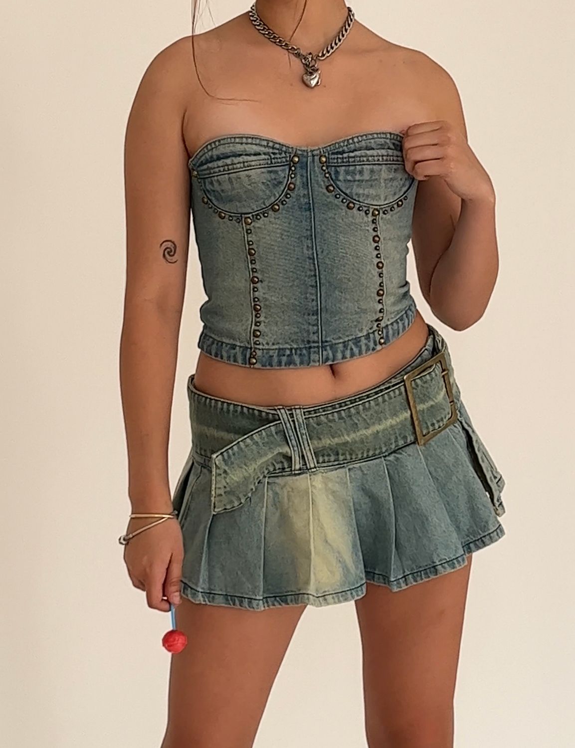 Scandal Denim Mini Skirt