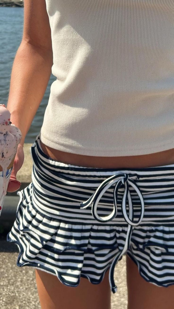 Dahlia Striped Mini Skirt