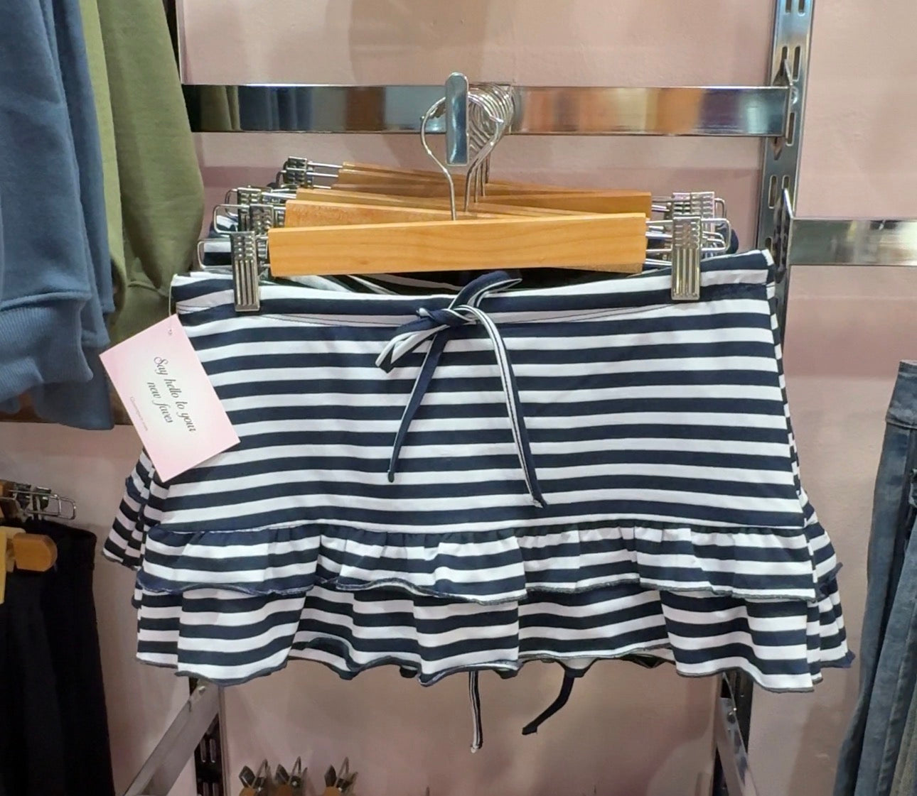 Dahlia Striped Mini Skirt